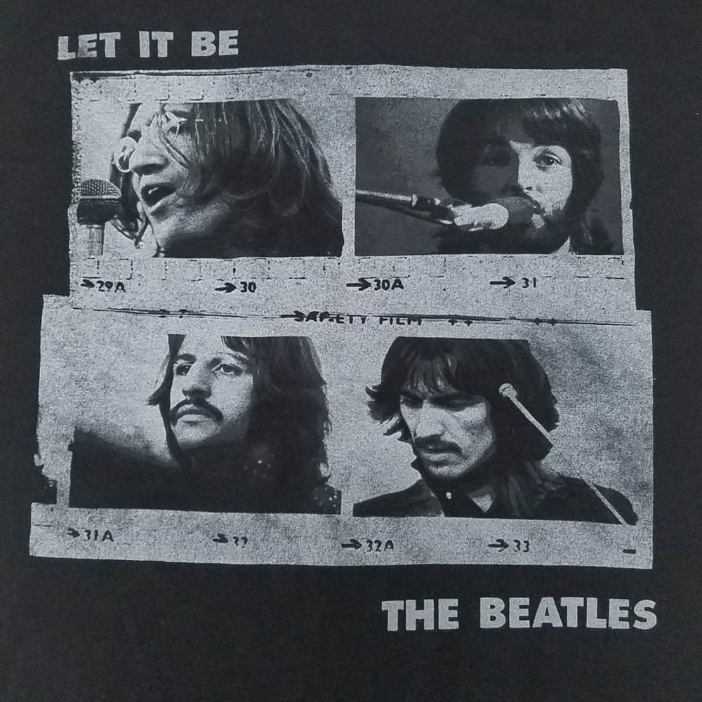 The Beatles Mens T-Shirt Size M Black